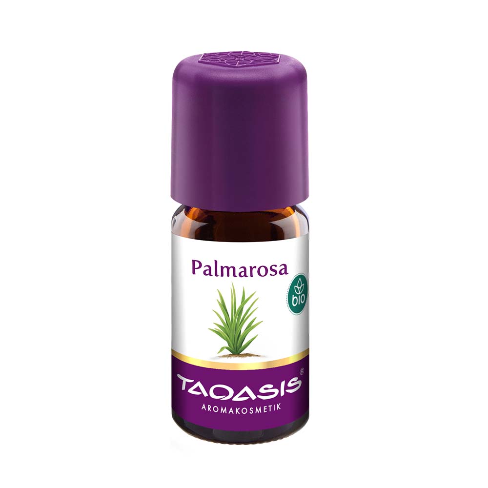 Palmarosa, 5 ml BIO, Cymbopogon martini - Nepal, 100% naturalny olejek eteryczny, Taoasis